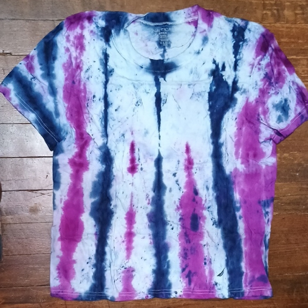Nautica Purple and Blue Tie-Dye Kids Tee